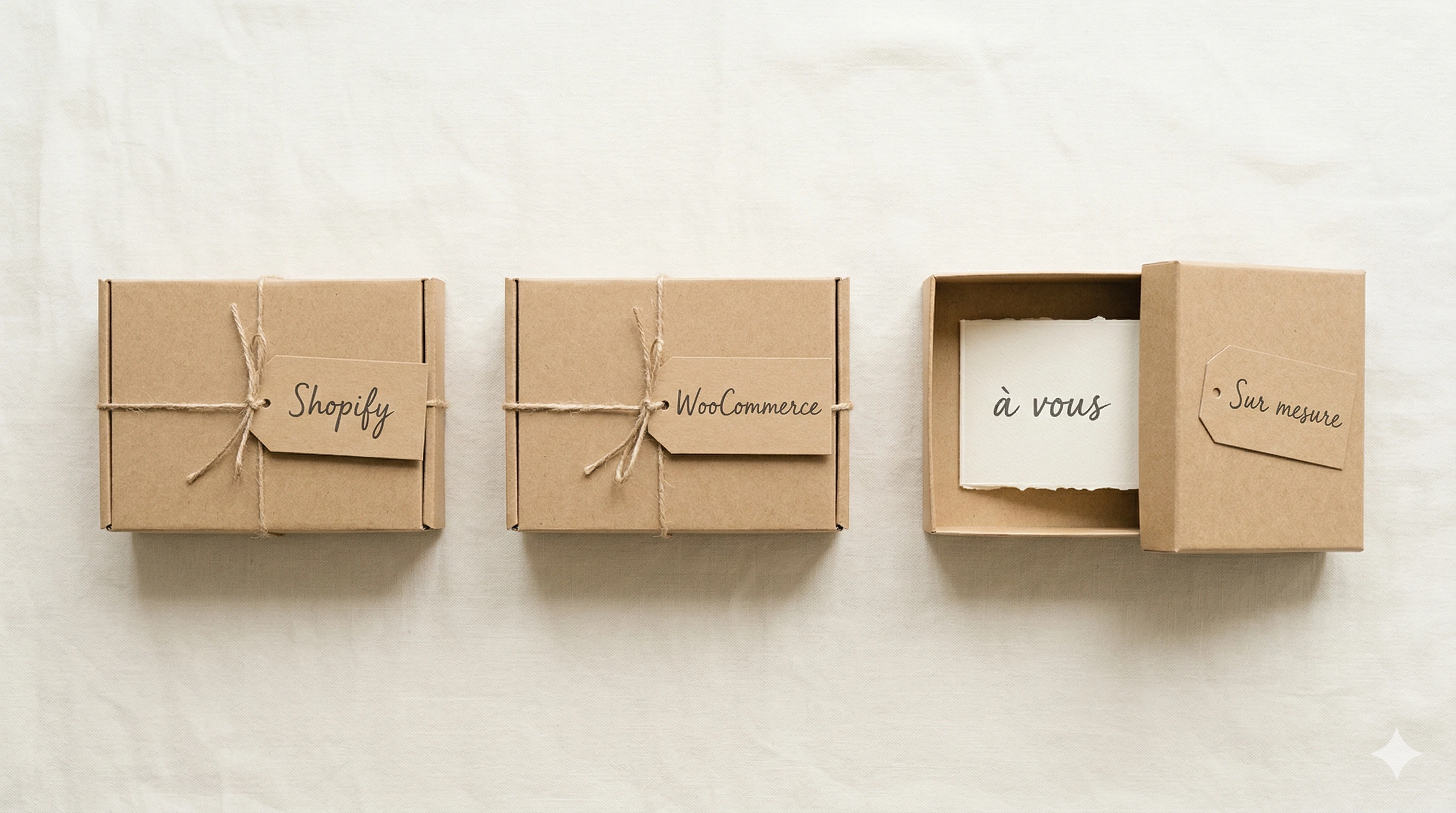 Site e-commerce sur mesure vs Shopify/WooCommerce : que choisir ?